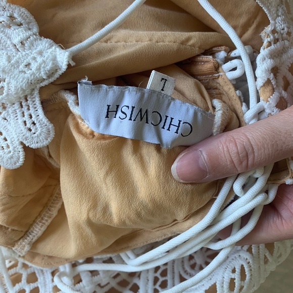 Chicwish White Lace Midi Dress - Picture 9 of 9